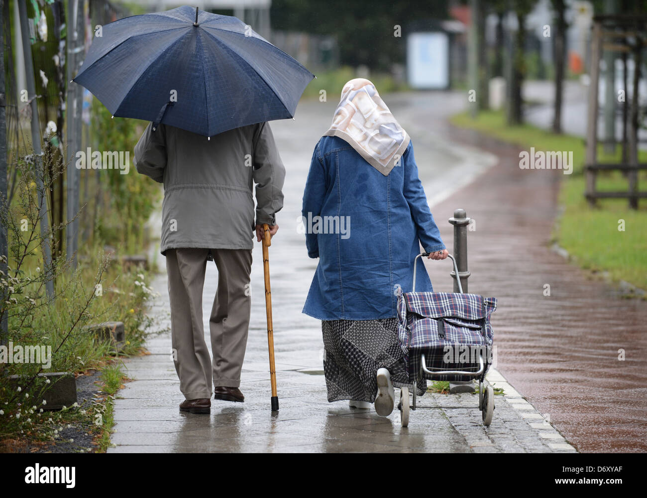 Berlino, Germania, turco coppia in pensione in Berlin-Tiergarten Foto Stock