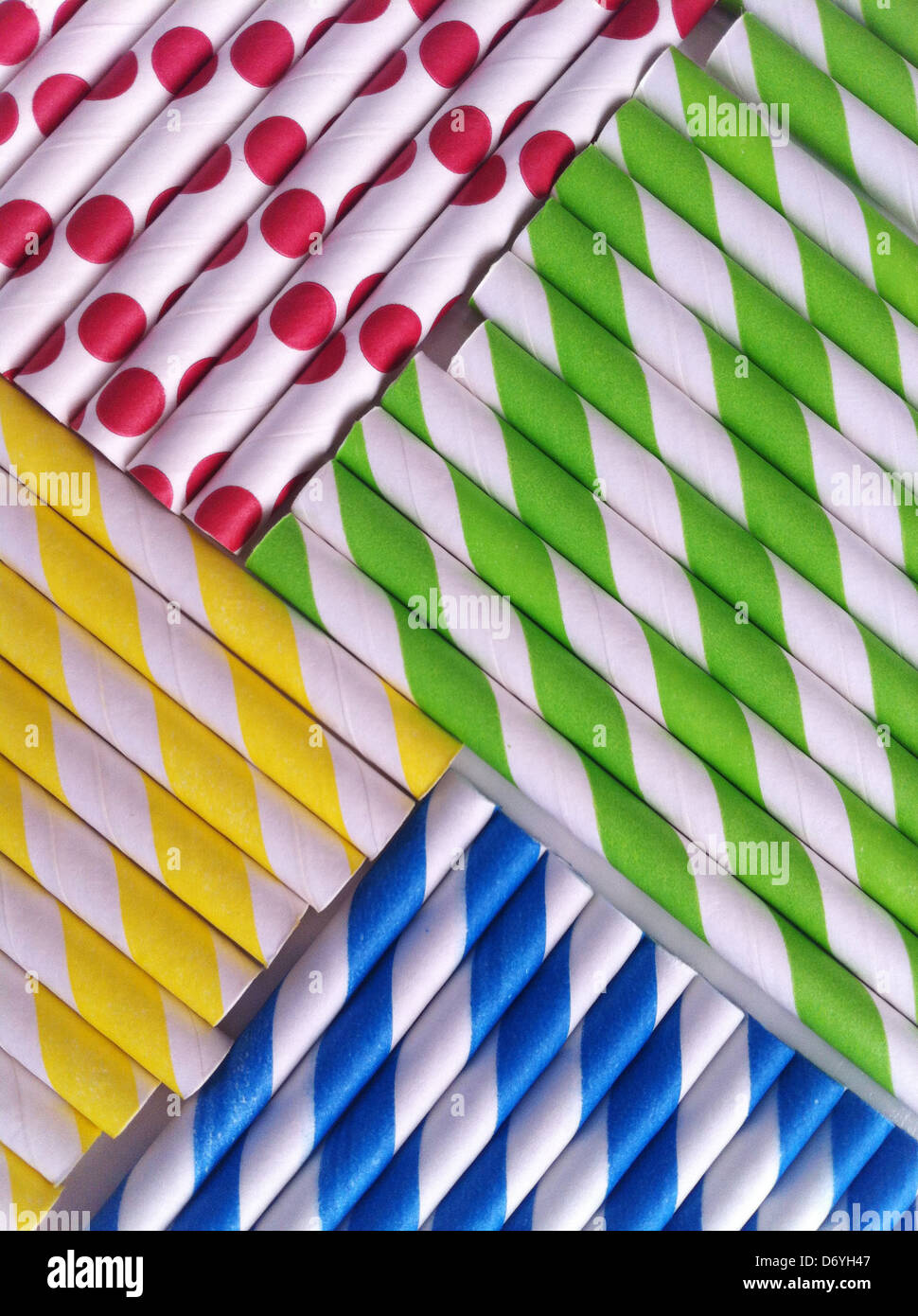 Colorata, modellato cannucce - Immagine stock catturata con smartphone