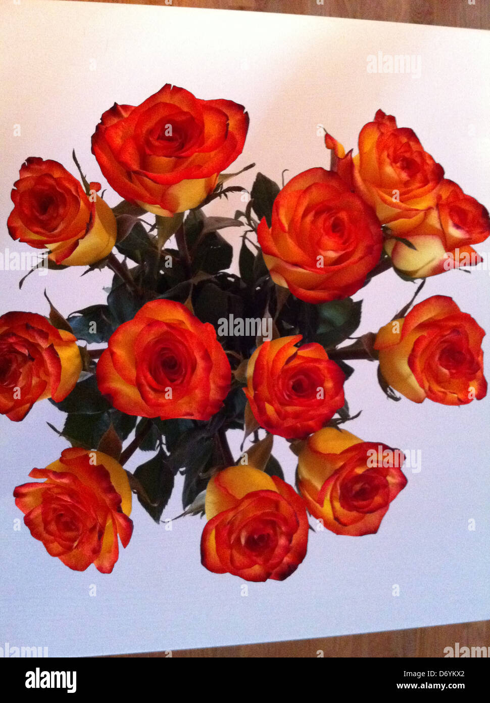 Bouquet di fiori colorati - Immagine stock catturata con smartphone