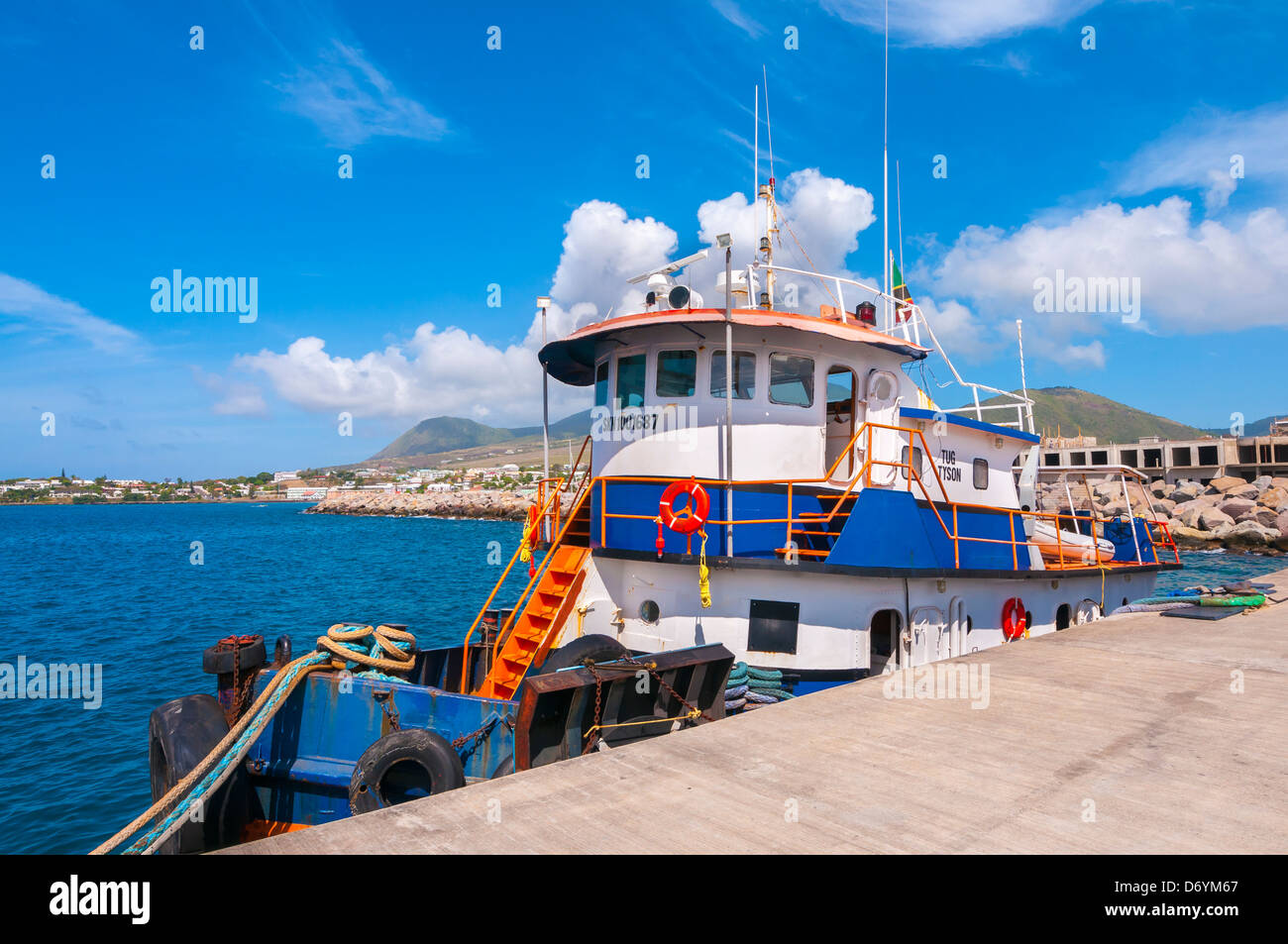 Basseterre; ST.KITTS; isola dei Caraibi Foto Stock