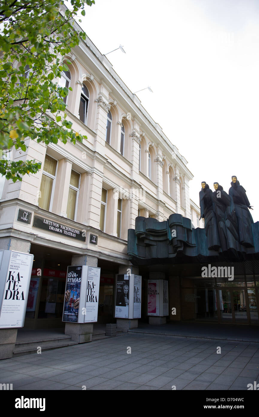 Nazionale Lituana Teatro di Vilnius, Lituania Foto Stock