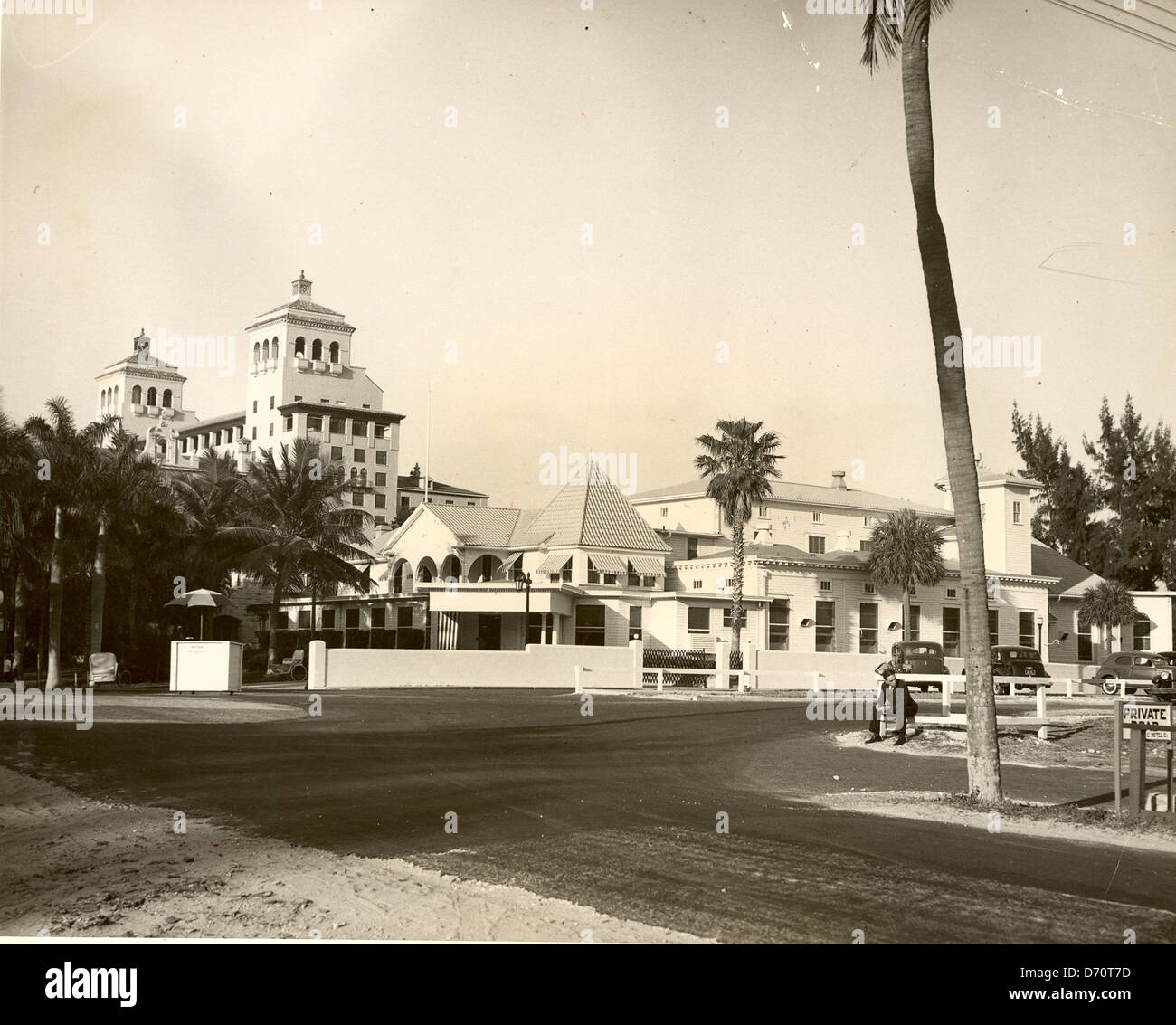 Bradley's Beach Club, Palm Beach, ca 1940.Foto di Bert Morgan. Foto Stock