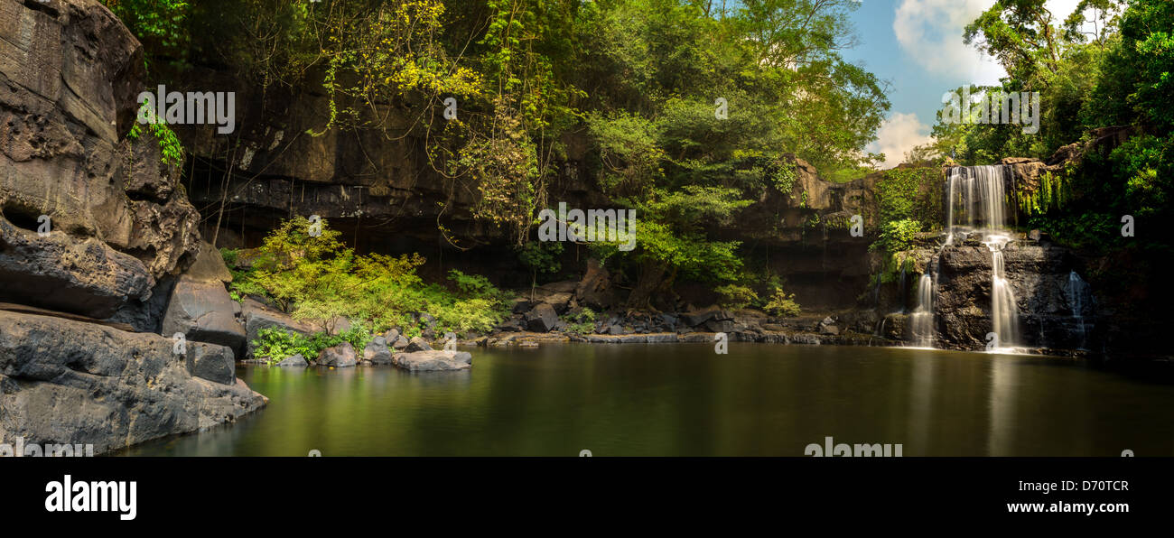 Il bellissimo panorama di cascate in deep forest ,Thailandia Foto Stock