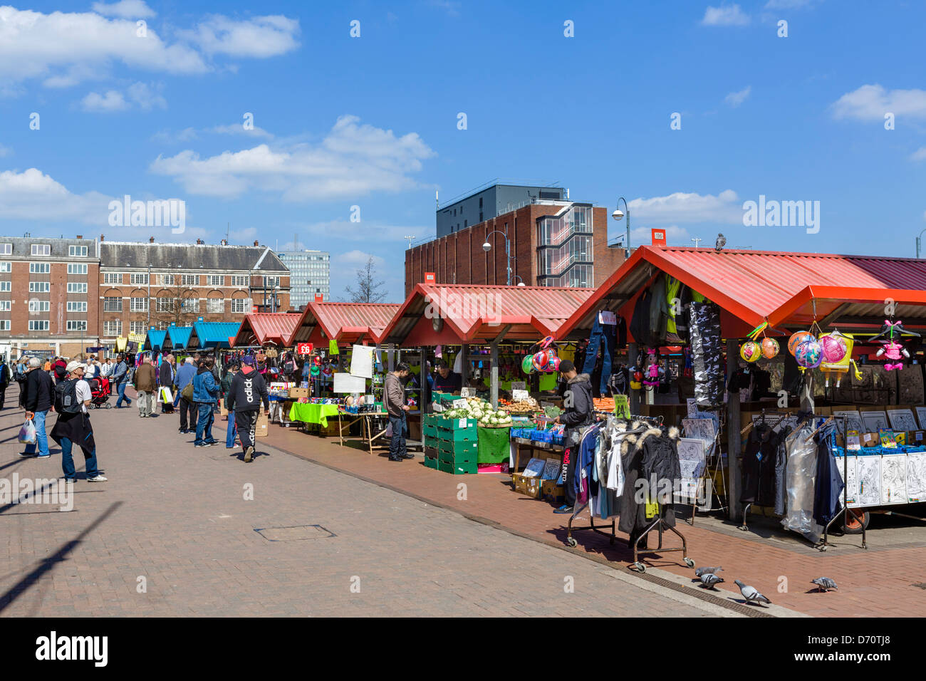 Il mercato aperto al mercato Kirkgate, Leeds, West Yorkshire, Regno Unito Foto Stock