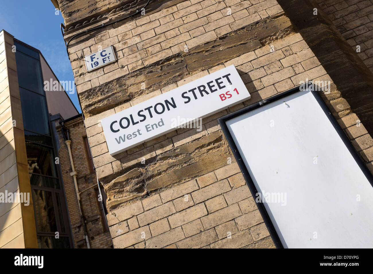 Colston Street West End Bristol BS1 Foto Stock