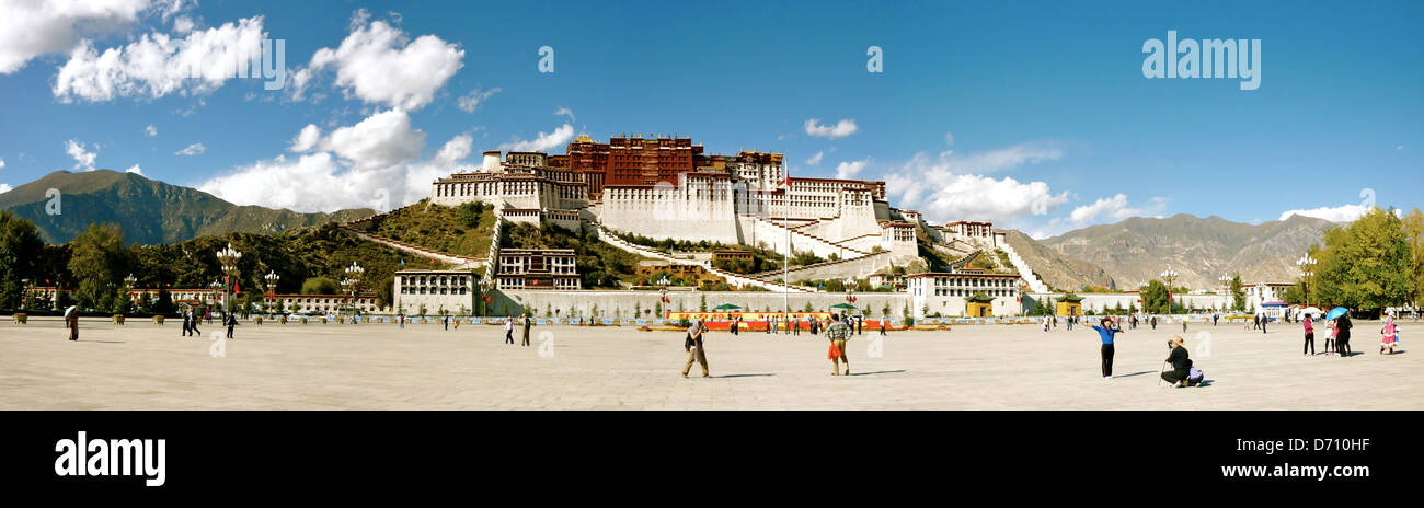 Palazzo del Potala a Lhasa, in Tibet Foto Stock