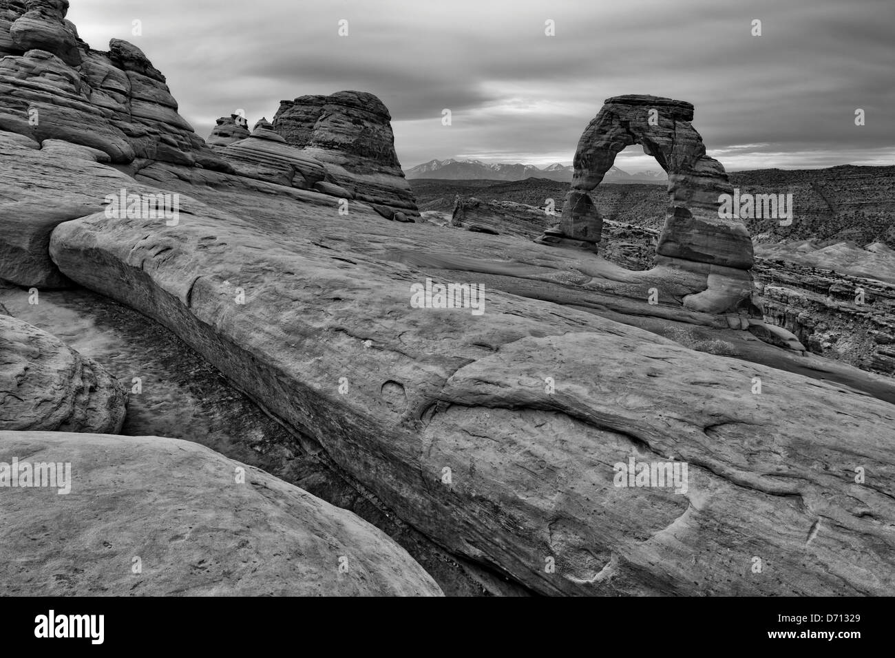 Stati Uniti d'America, Utah, Delicate Arch, Parco Nazionale Arches Foto Stock