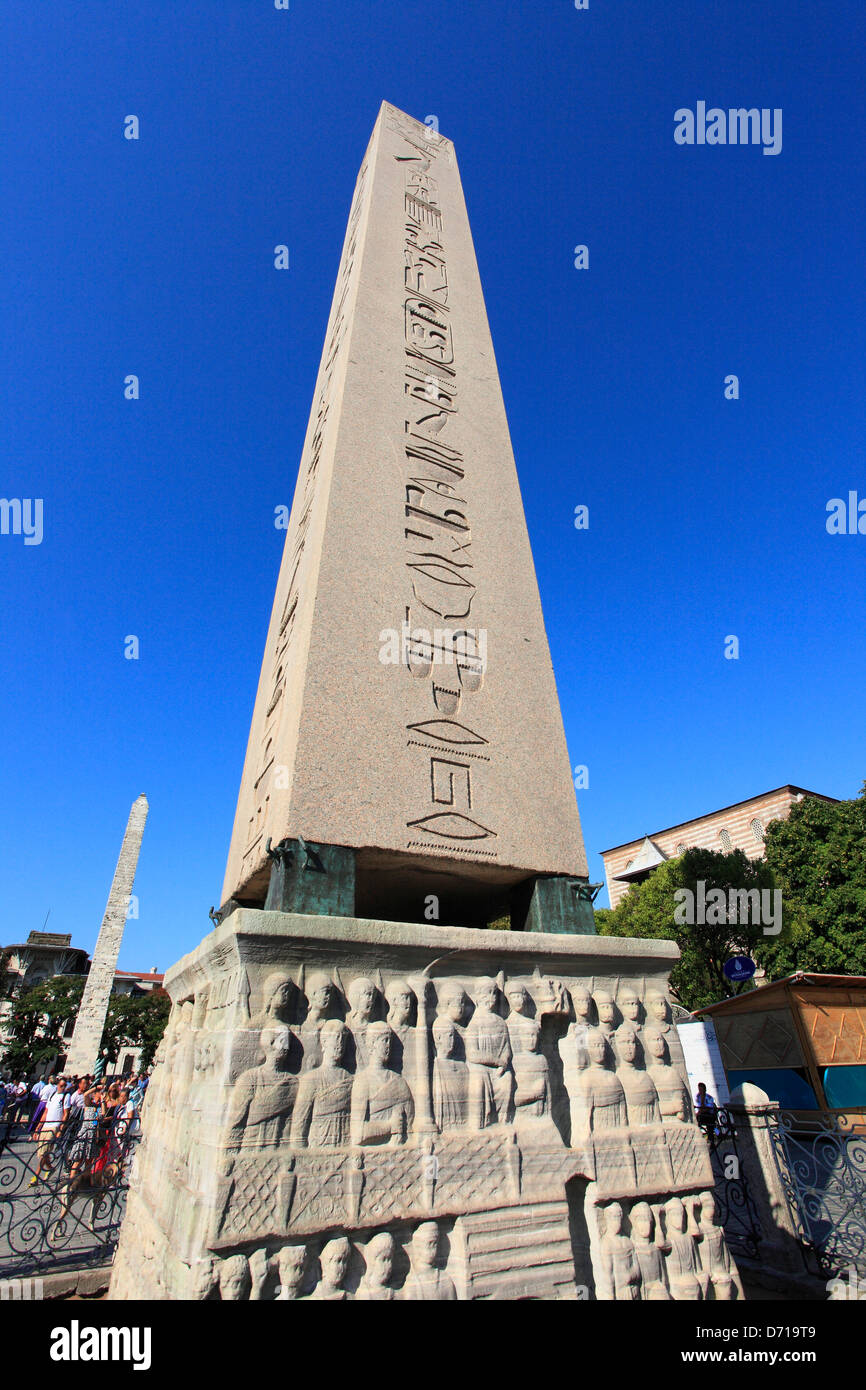 Obelisco di Teodosio, Istanbul, Turchia Foto Stock