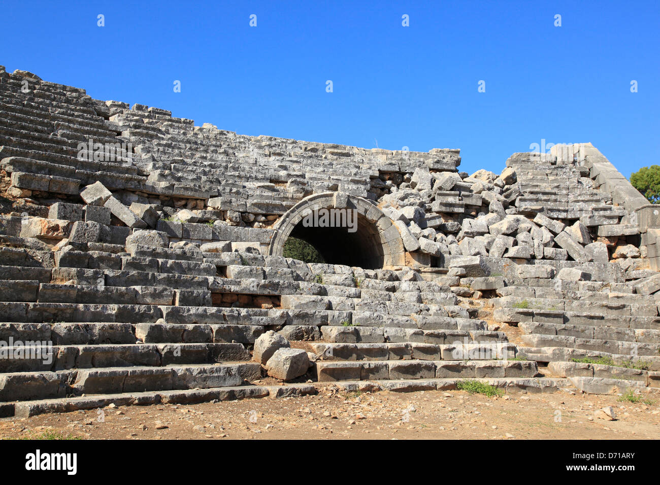 Resti di Letoon, Antalya, Turchia Foto Stock