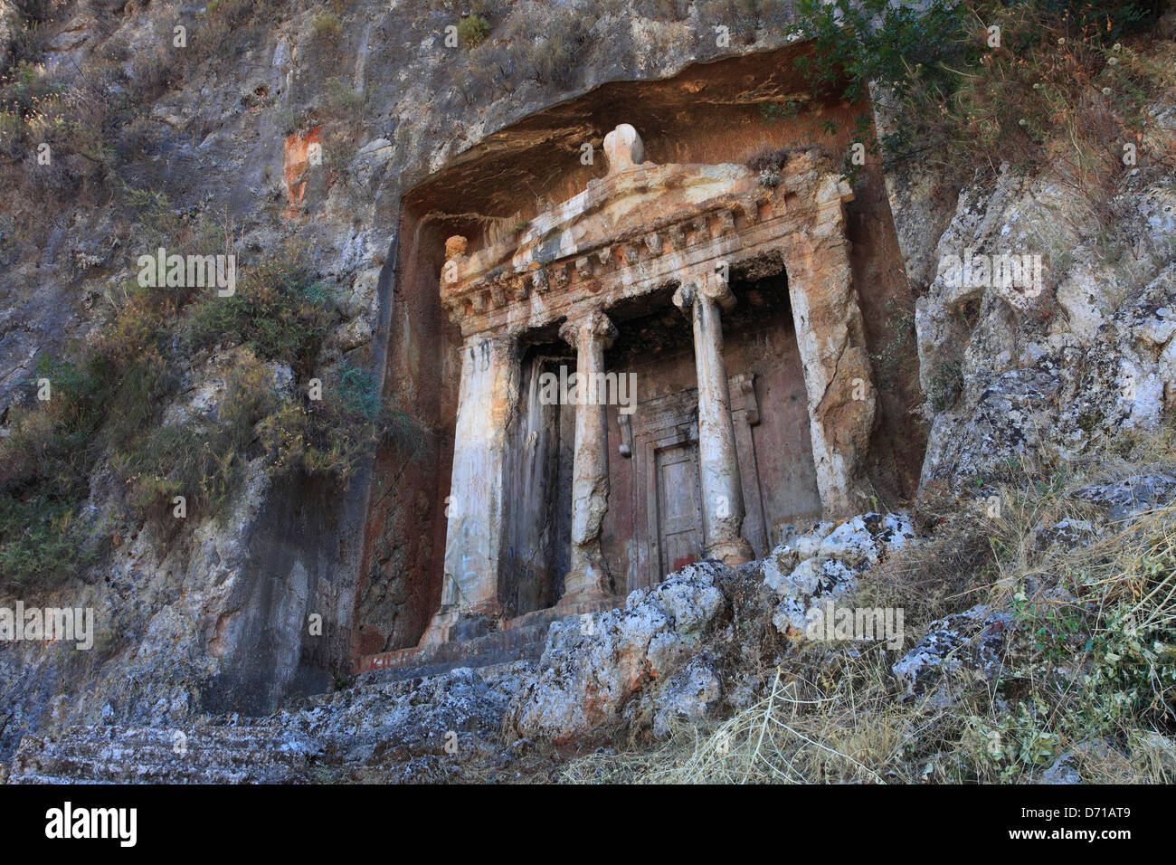 Fethiye tomba, Fethiye, Mugla, Turchia Foto Stock