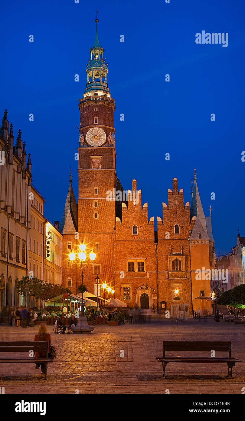 Municipio di Wroclaw Foto Stock