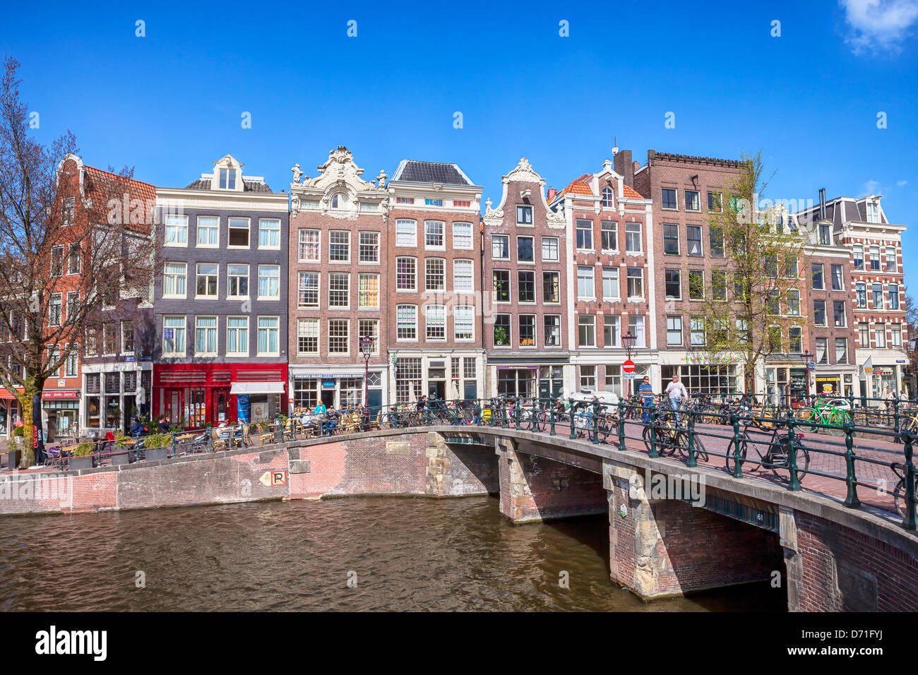Amsterdam, Prinsengracht, North Holland, Paesi Bassi Foto Stock