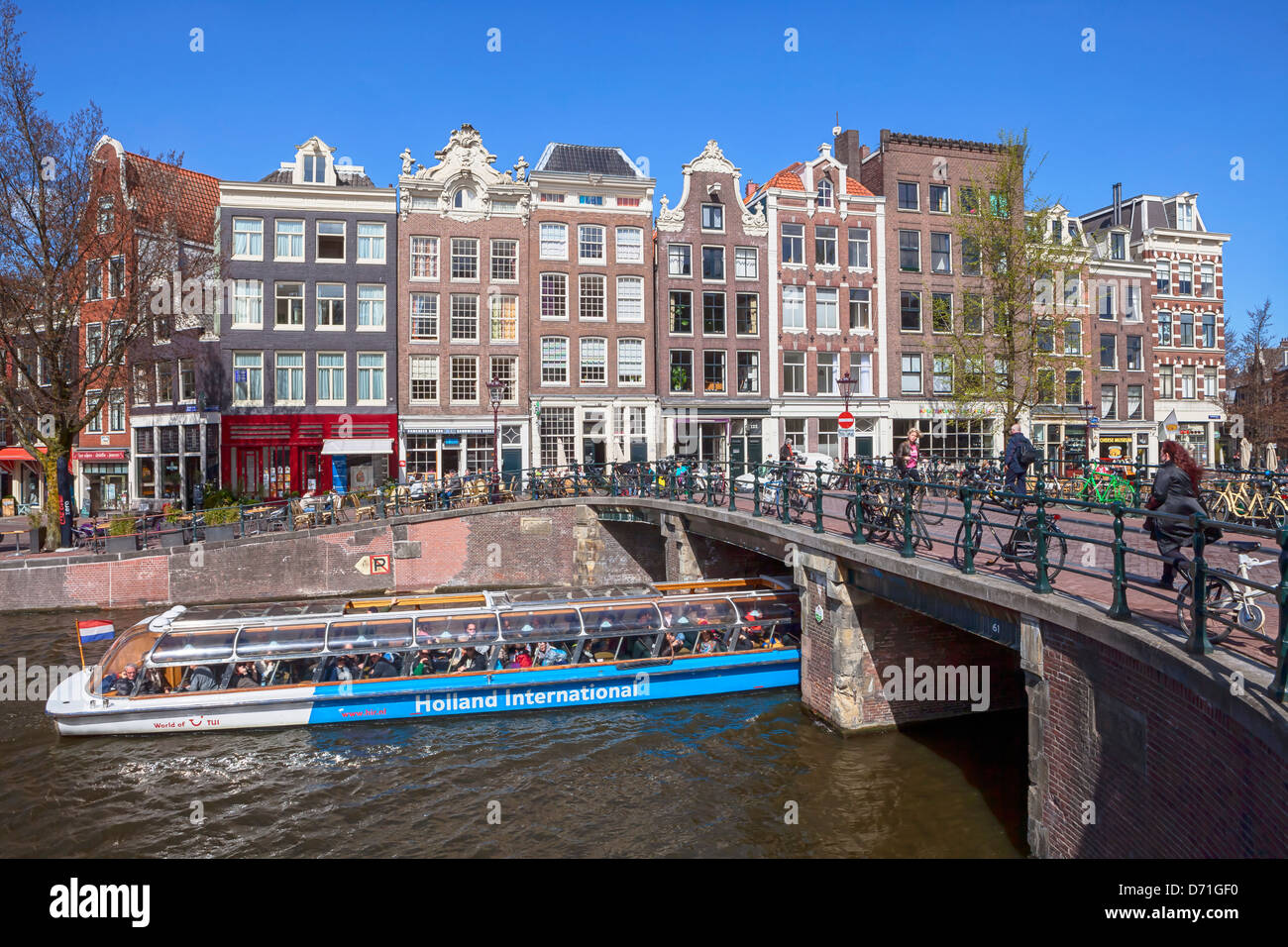 Amsterdam, Prinsengracht, North Holland, Paesi Bassi Foto Stock