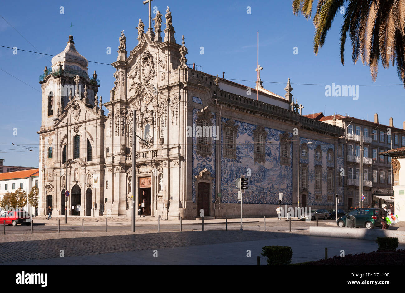 PORTO, Portogallo, EL CARMEN CHIESA Foto Stock