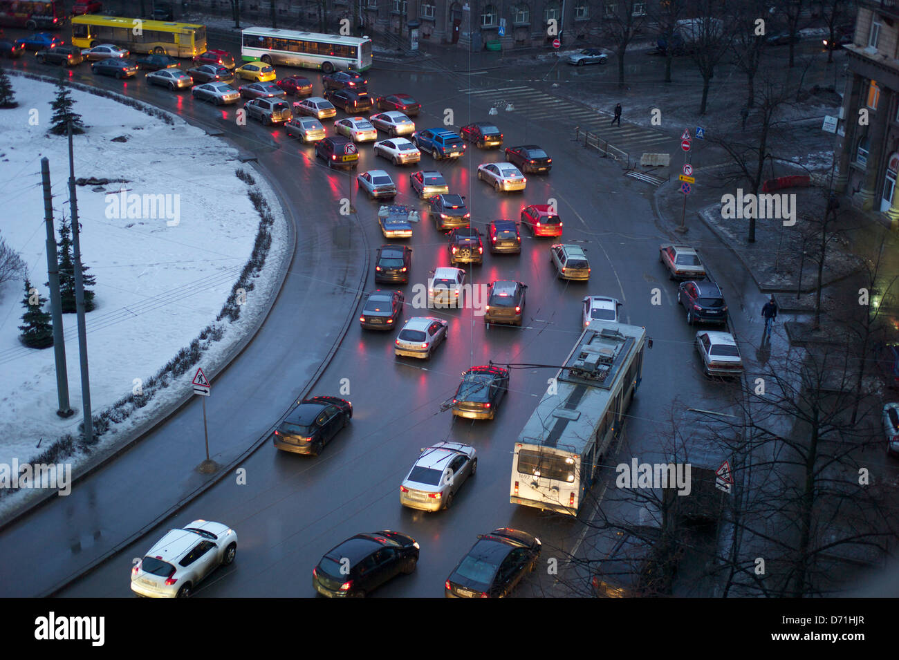 ingorgo stradale Foto Stock