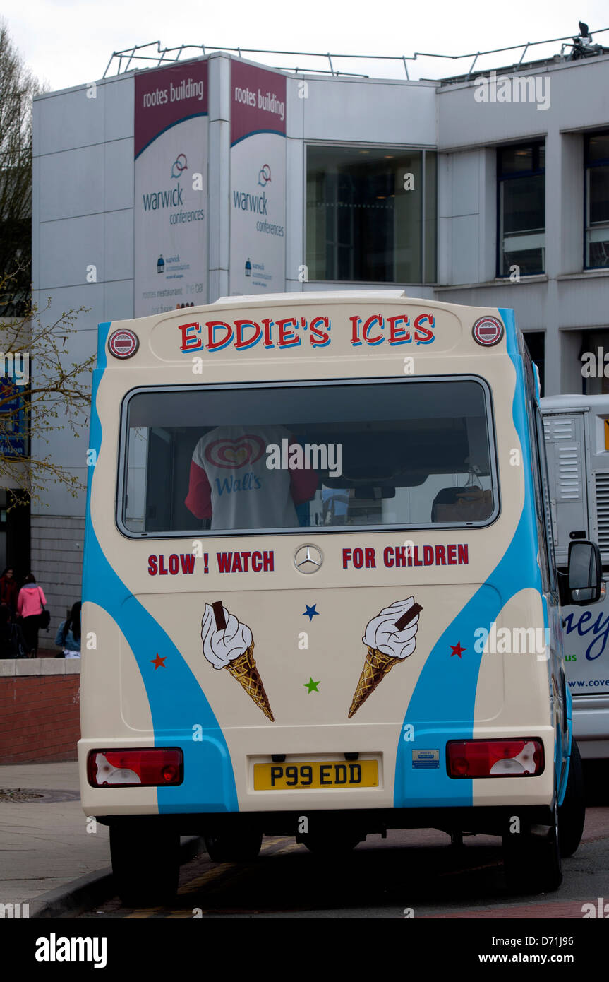 Ice Cream van personalizzati con numero di targa Foto Stock