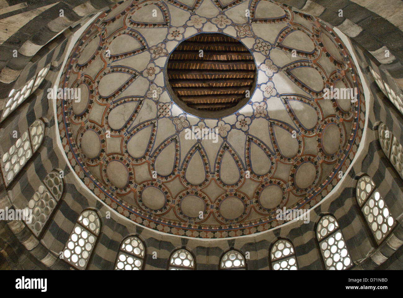 La cupola di Khan come'ad Pasha, un vecchio Ottoman Khan (karavanserai) in Damasco, Siria. Patrimonio mondiale dell UNESCO Foto Stock