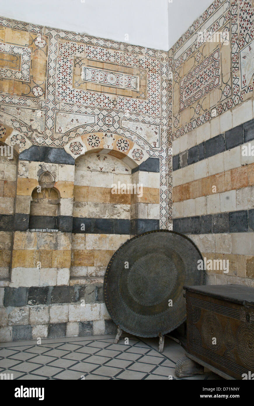 Damasco, Siria. Il Azem Palace (Bait Al-'Azem), ora il museo di arti popolari e tradizione. Foto Stock