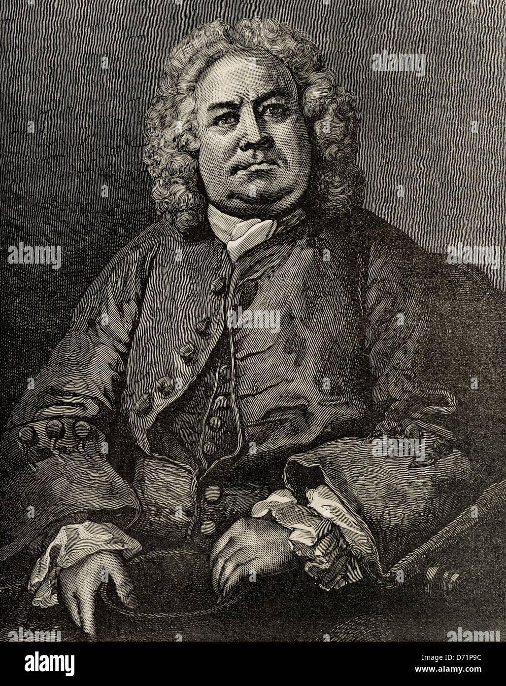William Hogarth (1697 - 1764). Il pittore inglese, printmaker, pittoriche satiro, incisore e. Incisione. Foto Stock