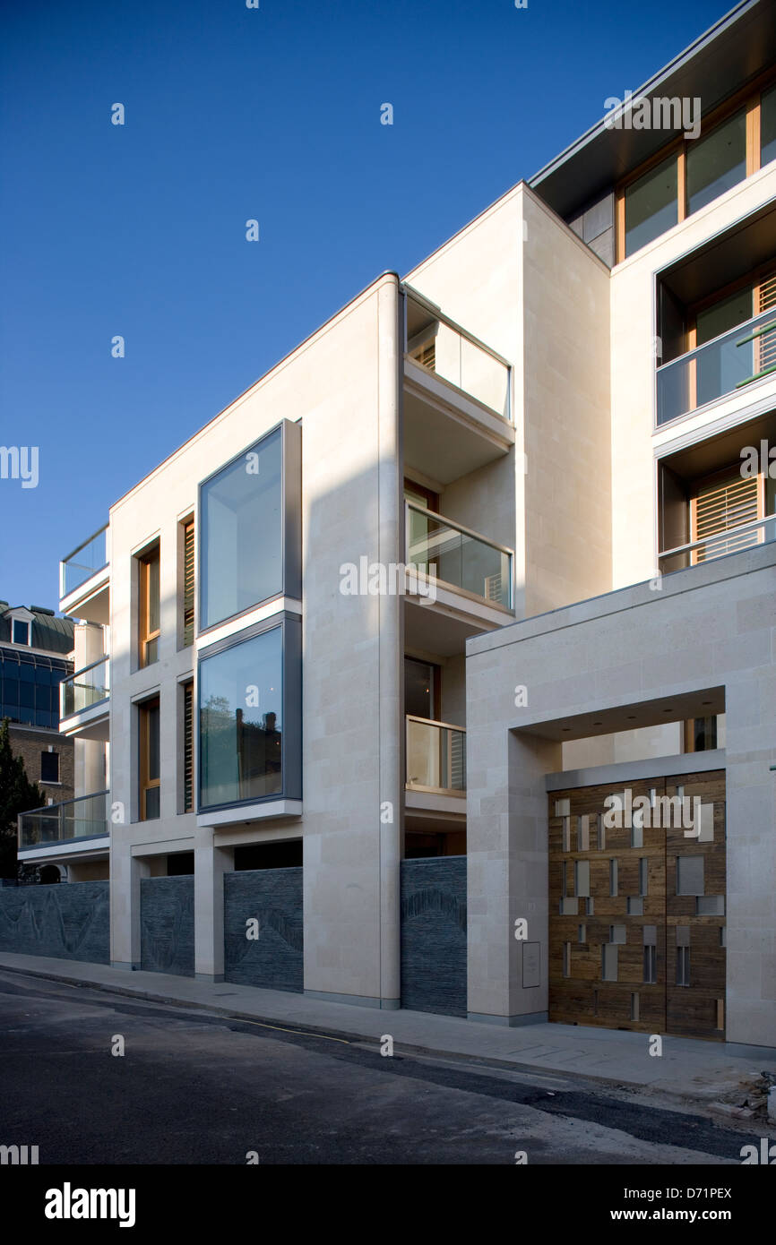 Edificio di appartamenti in centro a Londra Inghilterra Foto Stock