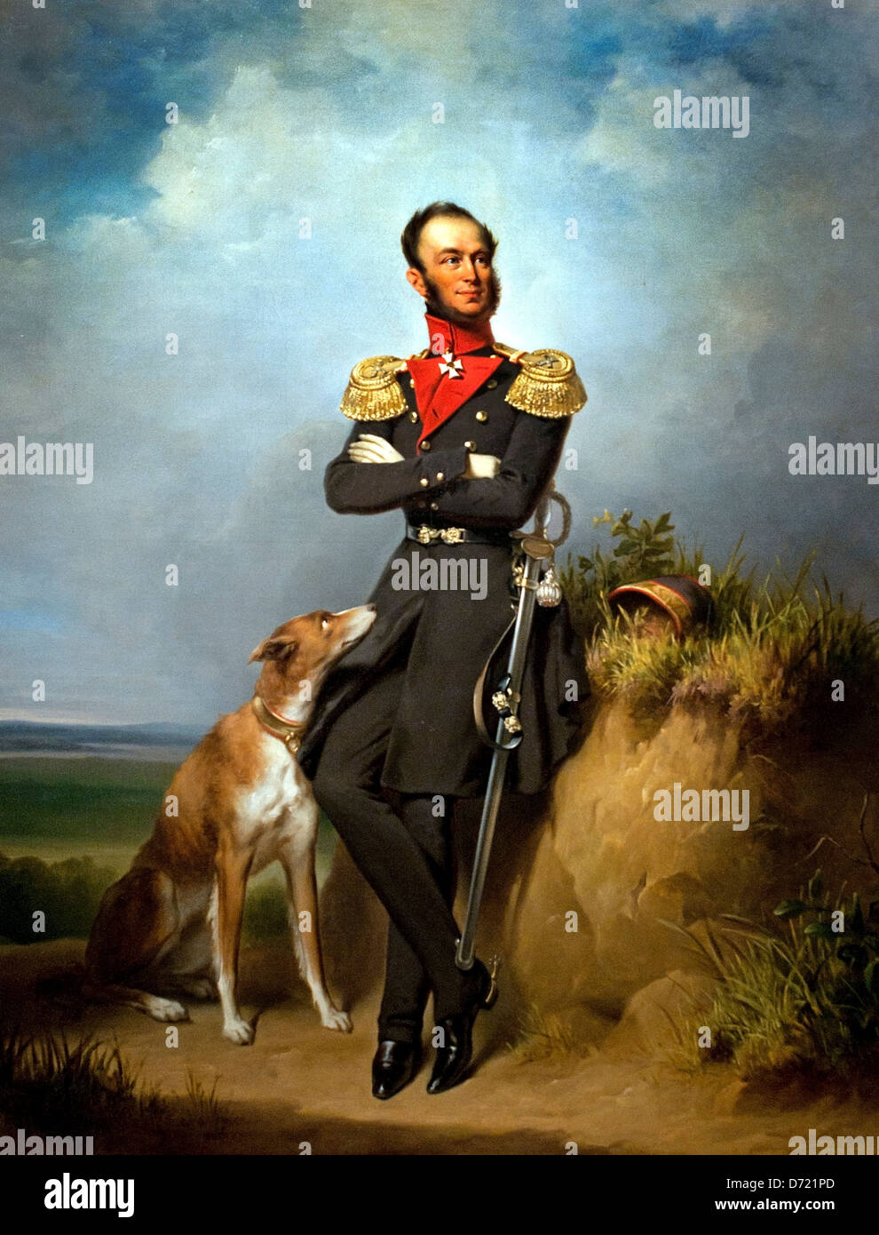 Guglielmo II Re dei Paesi Bassi 1839 Jan Adam Kruseman 1804-1862 olandese Foto Stock