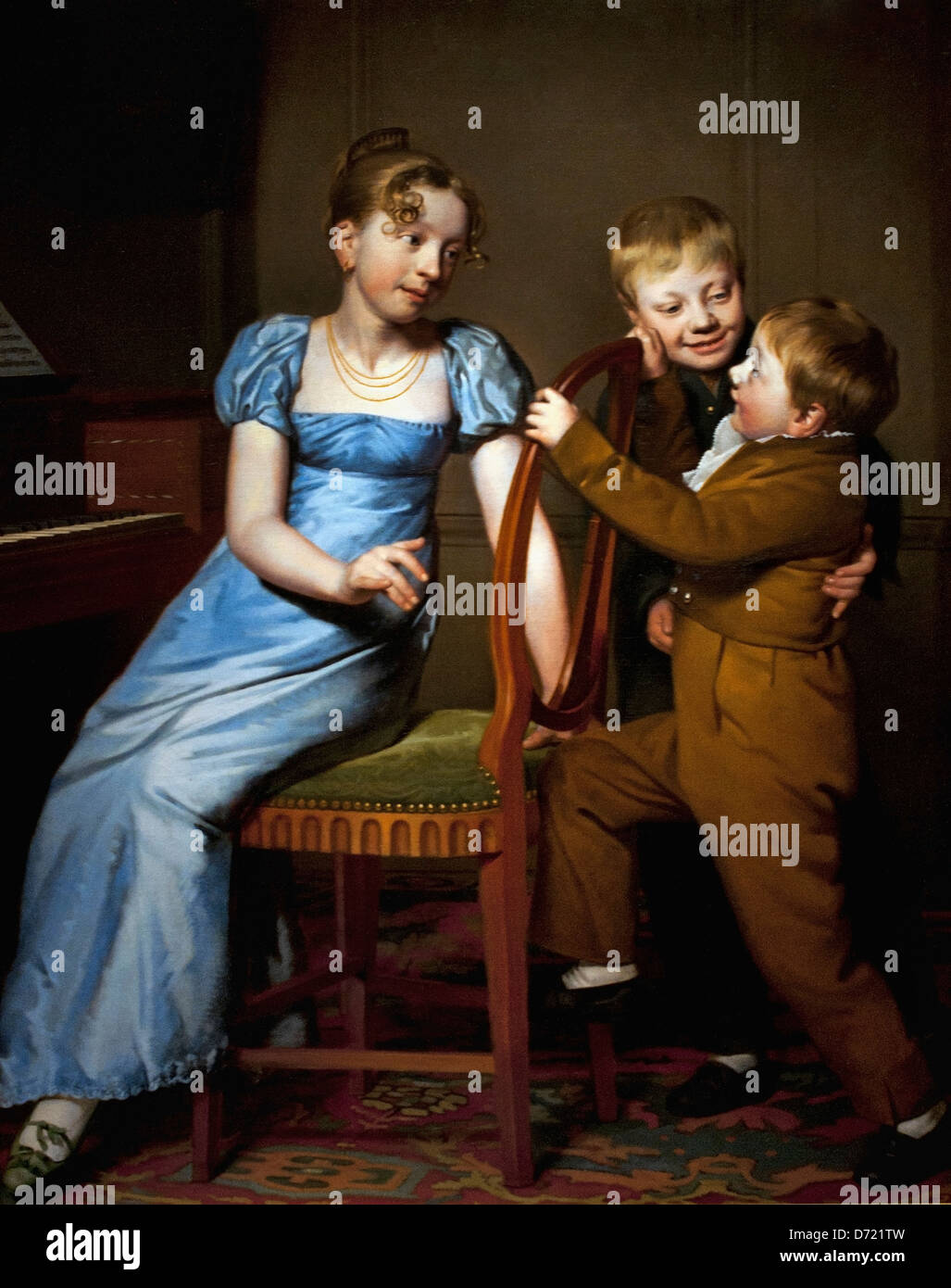 La pratica di pianoforte interrotta da Willem Bartel van der Kooi 1768 - 1836 Paesi Bassi Paesi Bassi Foto Stock