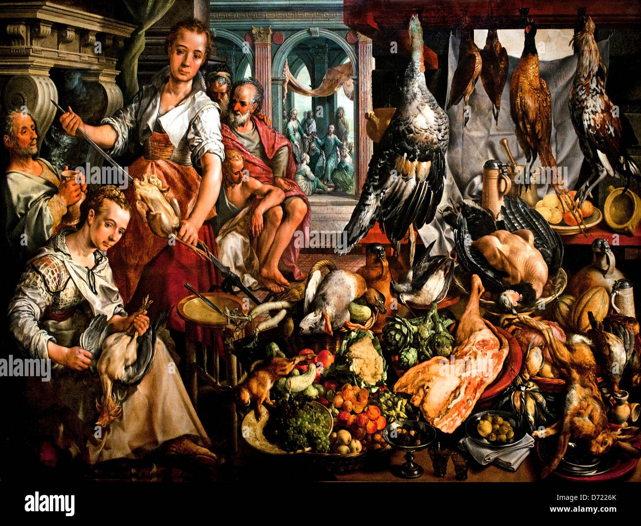 La cucina ben attrezzata 1566 Joachim Beuckelaer 1533 - 1575 belga Belgio Foto Stock