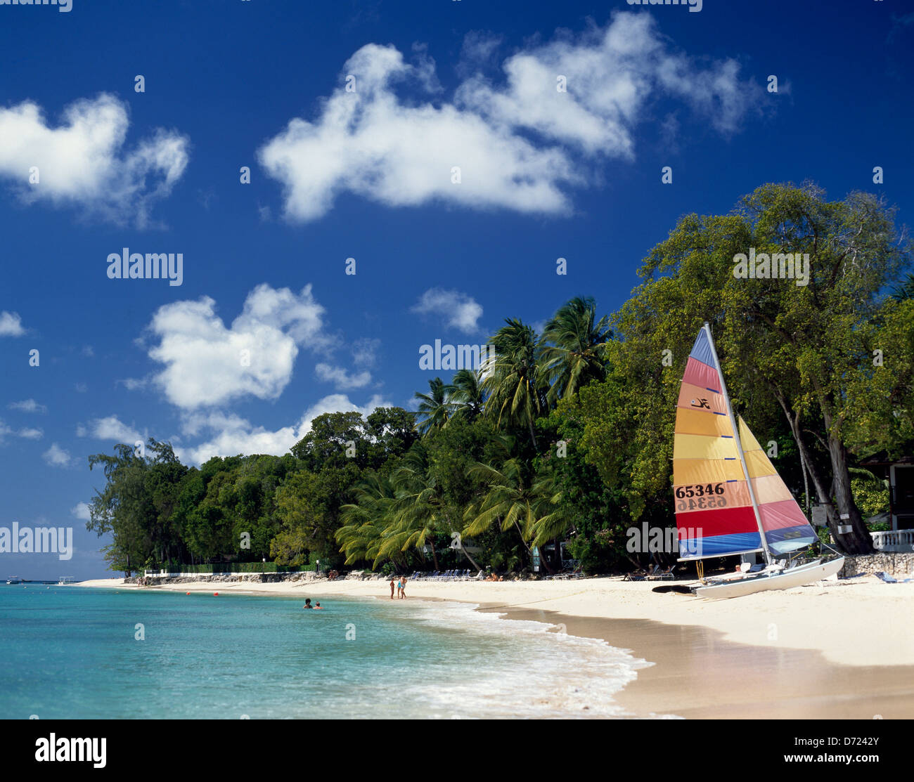 Holetown beach, Barbados, West Indies Foto Stock