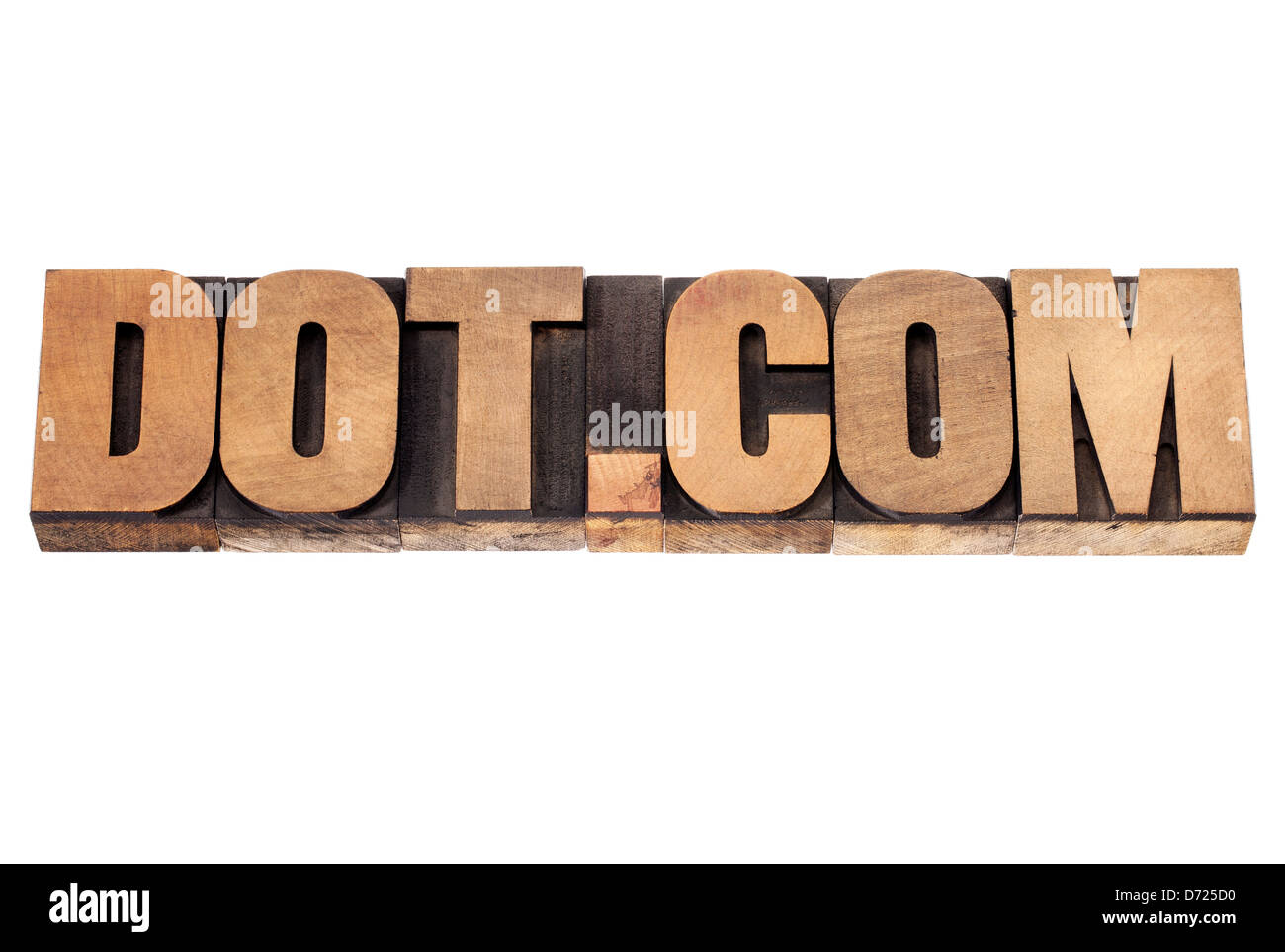 Informatica - internet business concetto - testo isolato in rilievografia vintage tipo legno blocchi di stampa Foto Stock