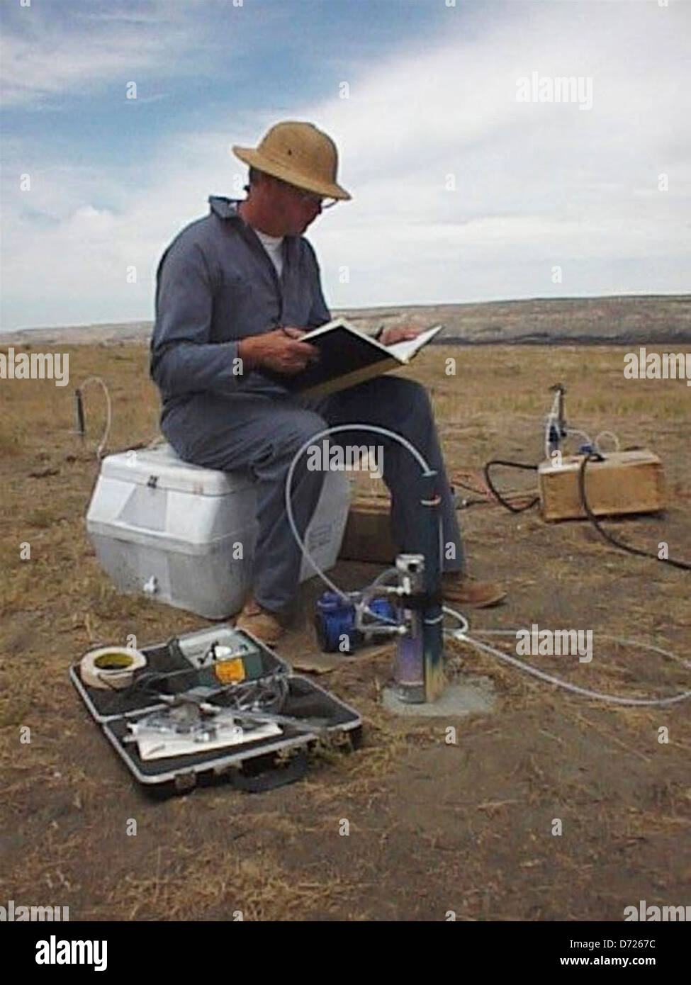 Soil Gas Survey Foto Stock