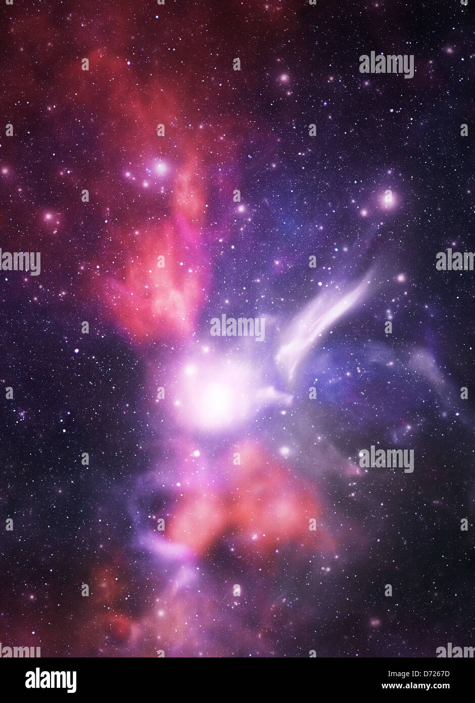 Galaxy nello spazio profondo, stelle sfondo Foto Stock