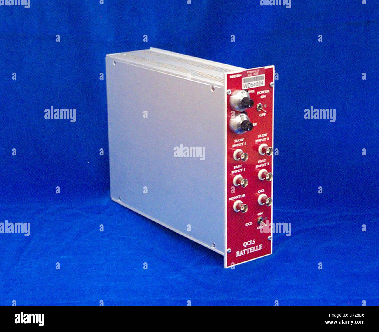 La tecnologia di controllo corrente di PNNL è progettata per il rilevamento e la misurazione precisi di gas in tracce utilizzando sistemi basati su laser. Questa ricerca contribuisce al monitoraggio e all'analisi ambientali avanzati della qualità dell'aria e degli inquinanti in vari contesti. Foto Stock