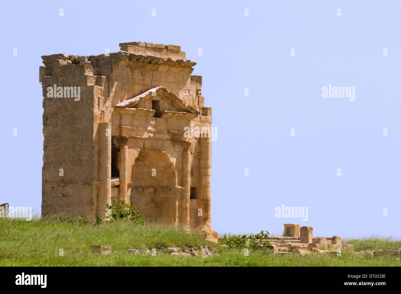 Le rovine romane, Makthar, Tunisia Foto Stock