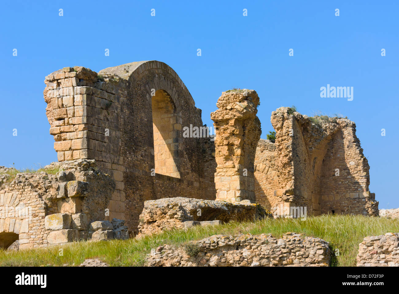 Rovine romane di Bulla Regia, Tunisia Foto Stock