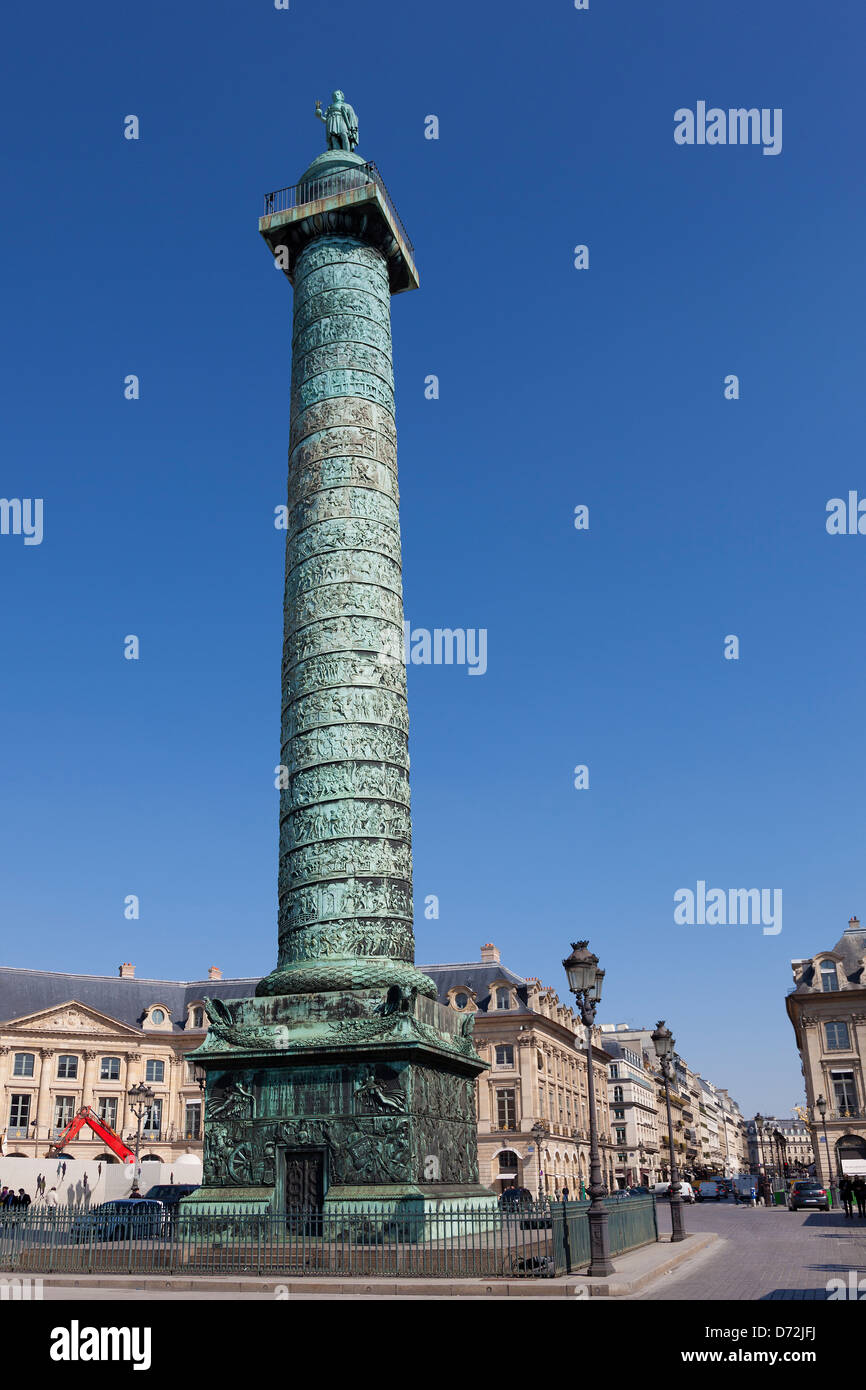 Place Vendome, Parigi, Ile de France, Francia Foto Stock