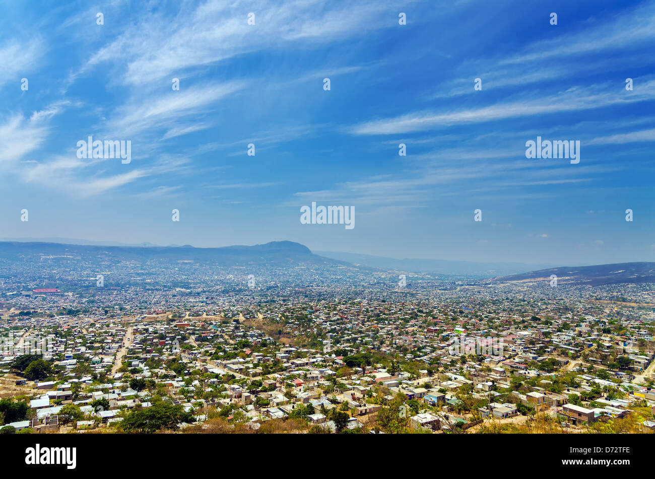 Una vista di Tuxtla Gutierrez, la capitale del Chiapas, Messico Foto Stock