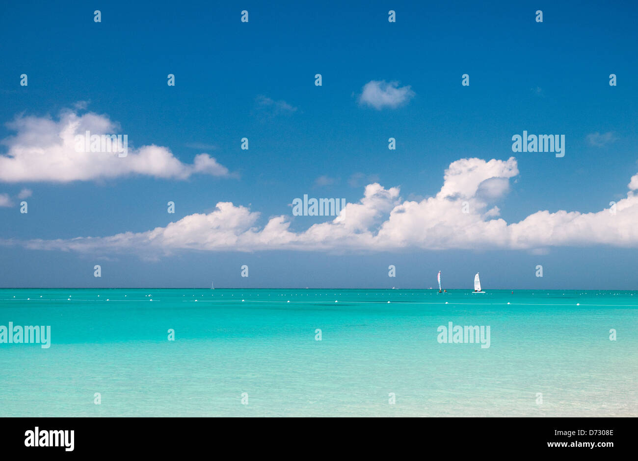 Grace Bay in Providenciales, Turks e Caicos Foto Stock