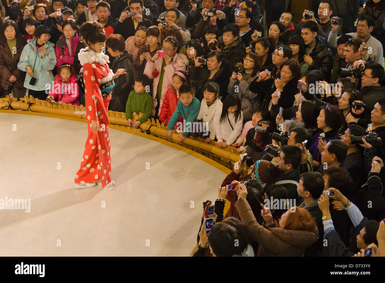 Kimono fashion show, Kyoto, Giappone Foto Stock