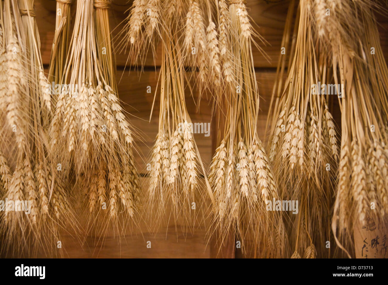 Fasci di riso decorazione, Miyajima, Giappone Foto Stock