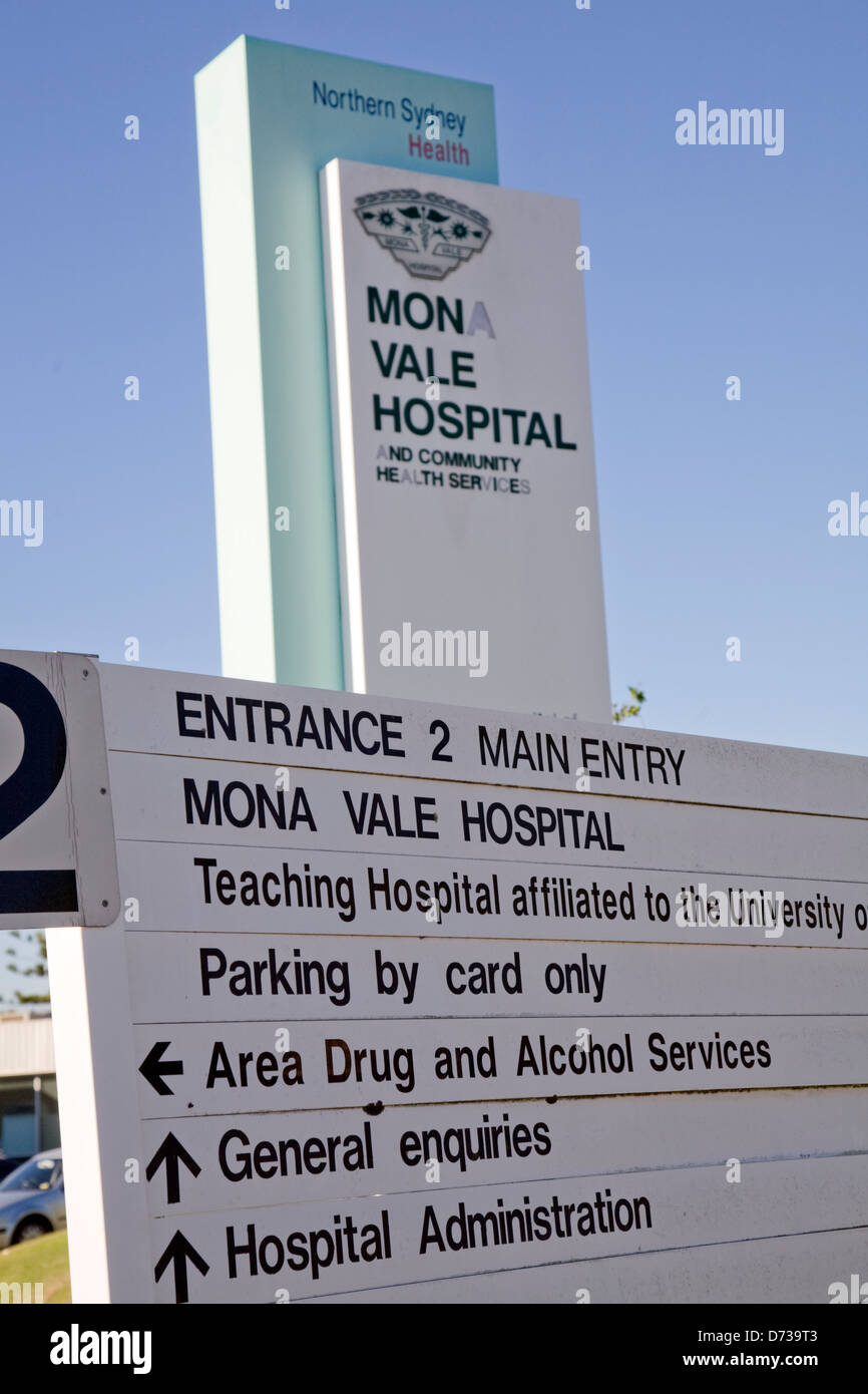 Mona Vale ospedale a Sydney le spiagge del nord Foto Stock