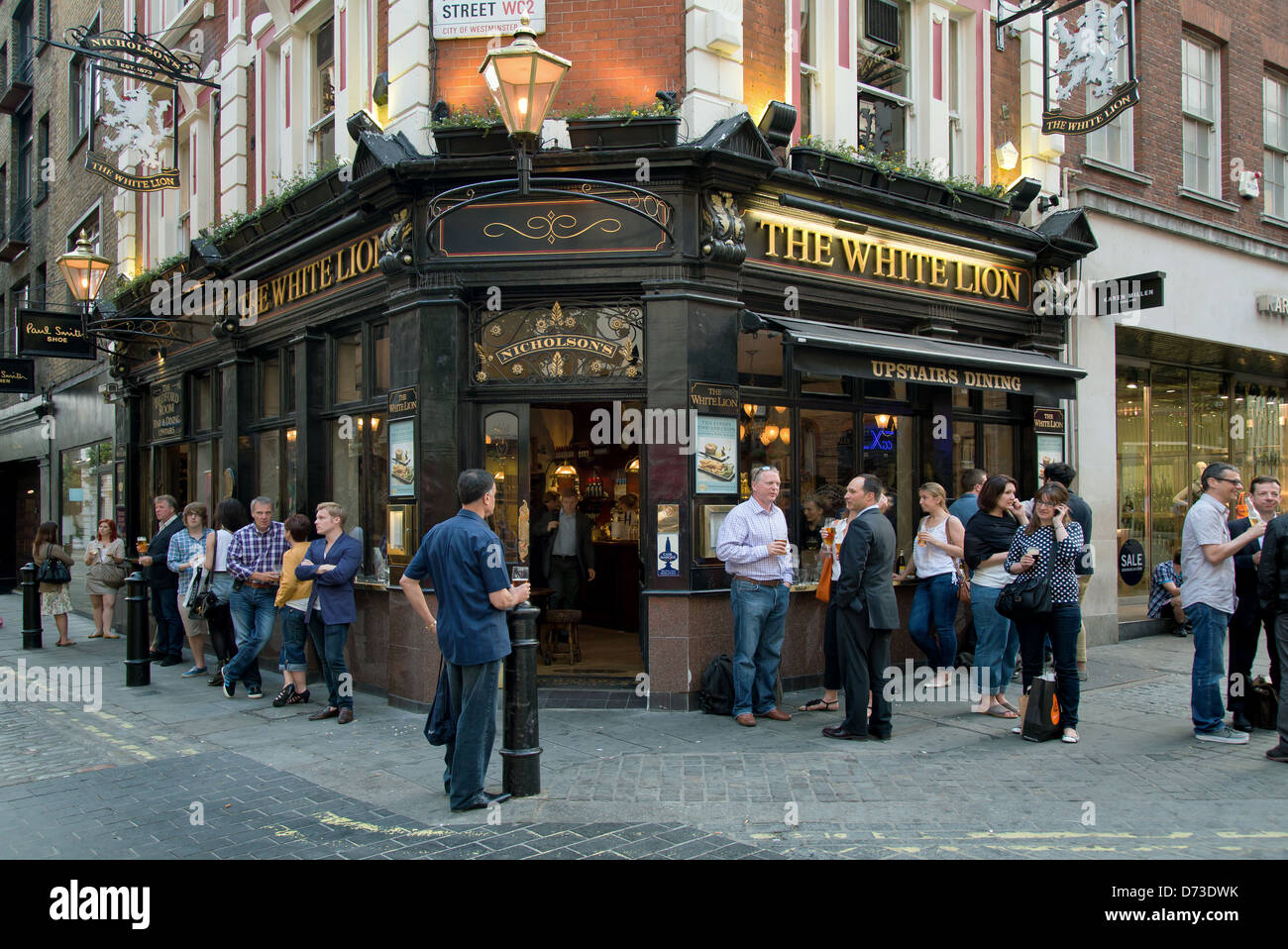 Londra, Regno Unito, il White Lion pub di Covent Garden nel West End Foto Stock