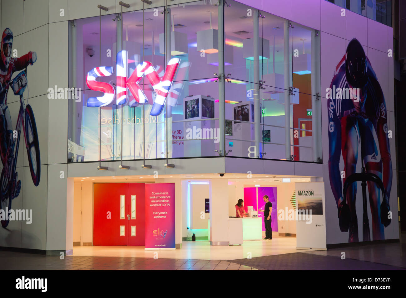 Londra, Regno Unito, ramo di sport di emittenti pay-TV Sky Foto Stock