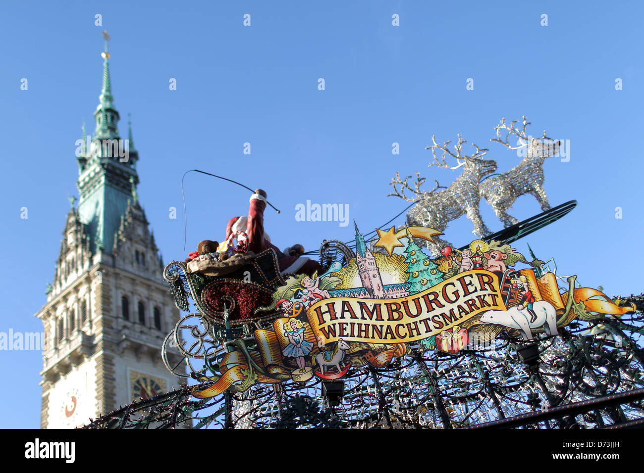 Amburgo, in Germania, Amburgo Mercatino di Natale Foto Stock