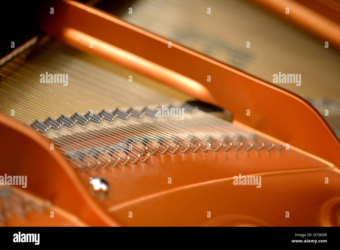 Grand Piano Inside Foto Stock