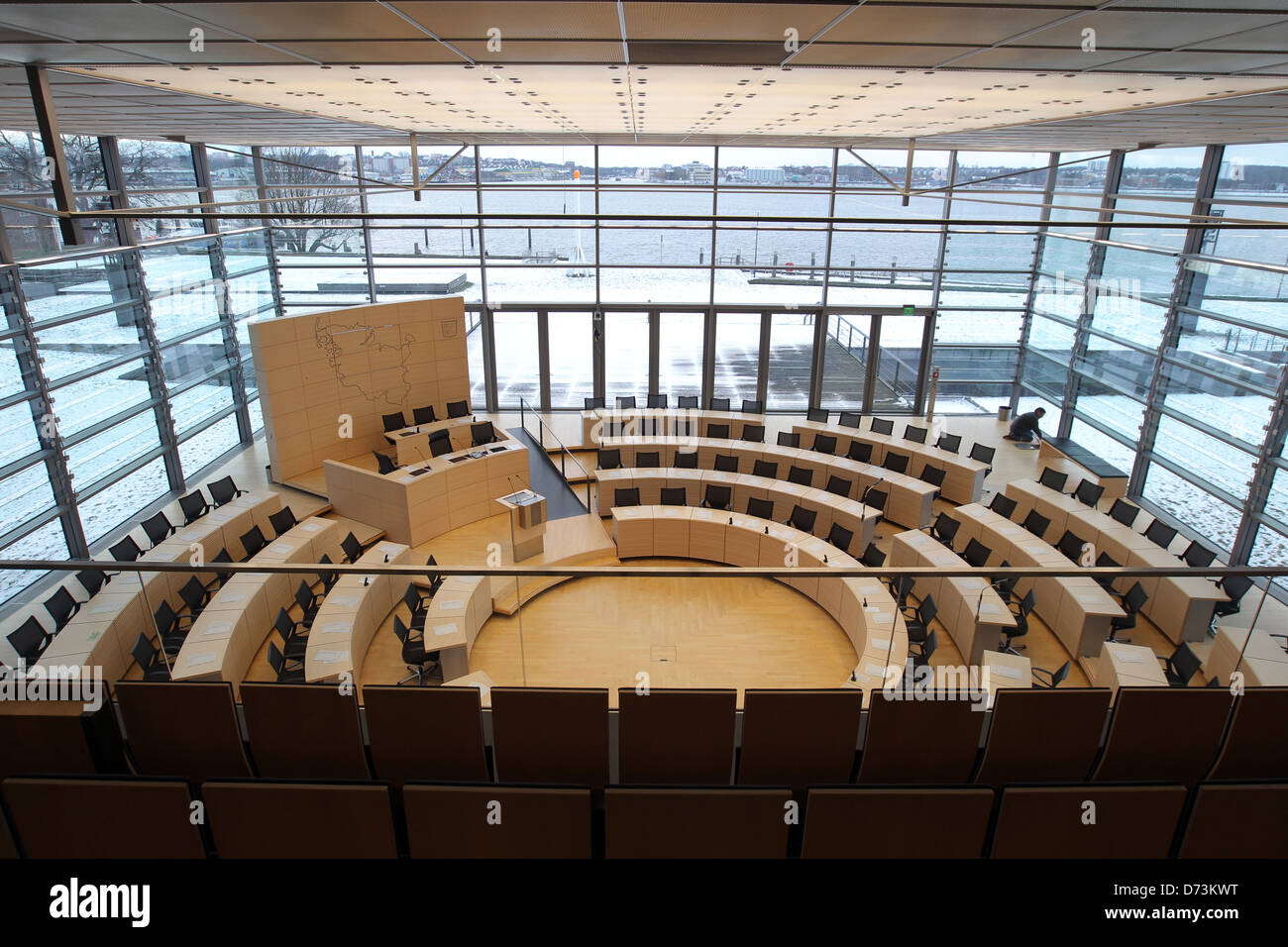 Kiel, Germania, la sala plenaria del Schleswig-Holstein membro Foto Stock