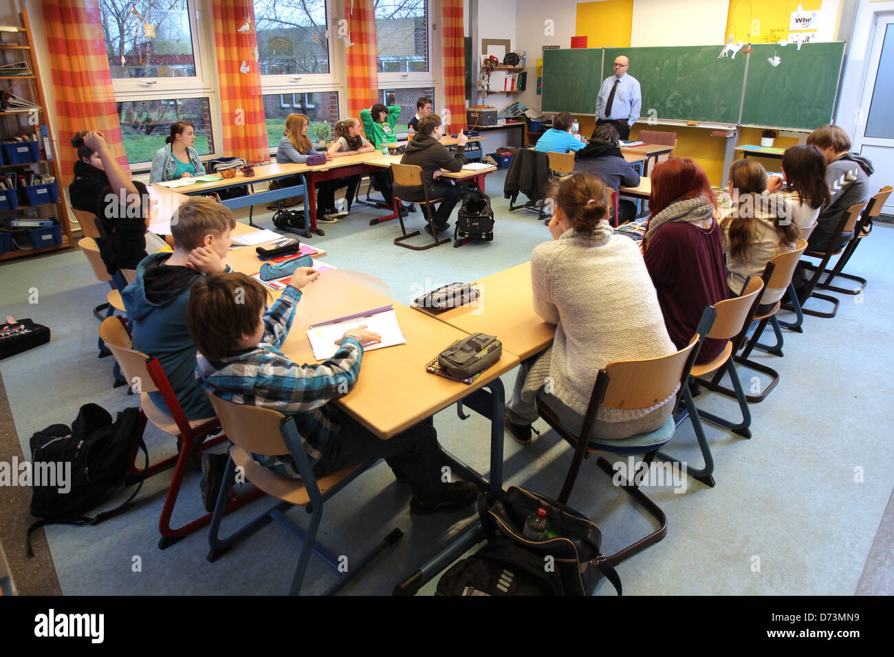 Flensburg, Germania, istruzione religiosa presso una scuola regionale Foto Stock