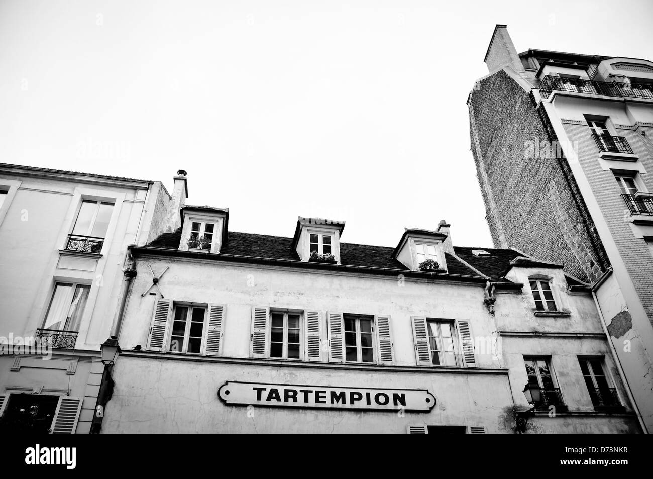 Strade di Montmartre, Parigi Foto Stock