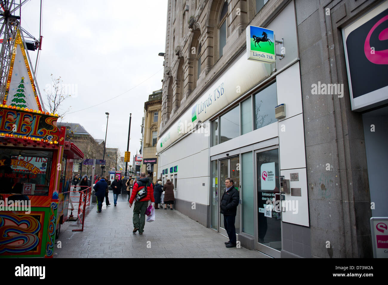 Lloyds TSB Bank filiale in Liverpool, Regno Unito Foto Stock