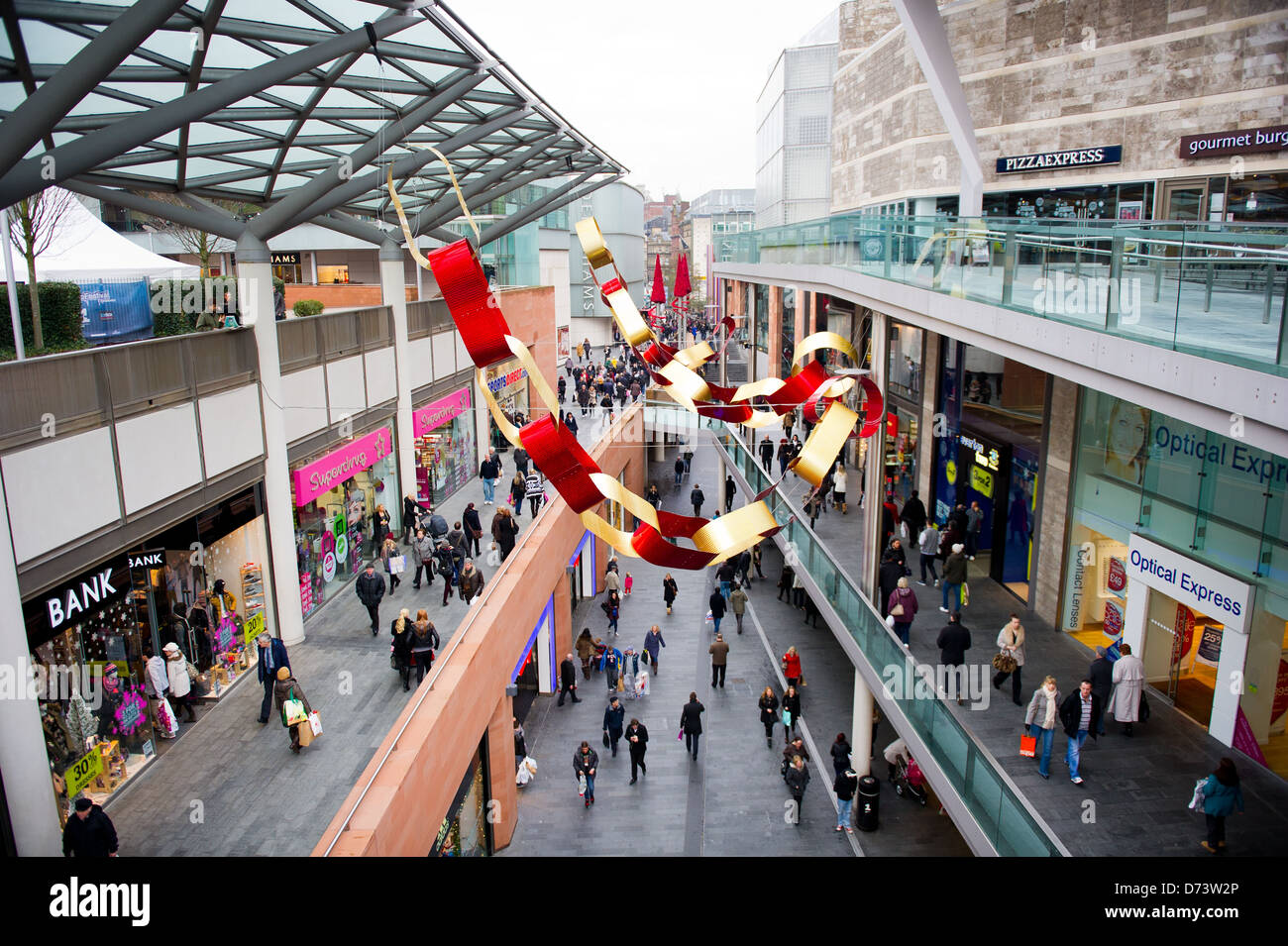 John Lewis shopping centre in Liverpool, Regno Unito Foto Stock