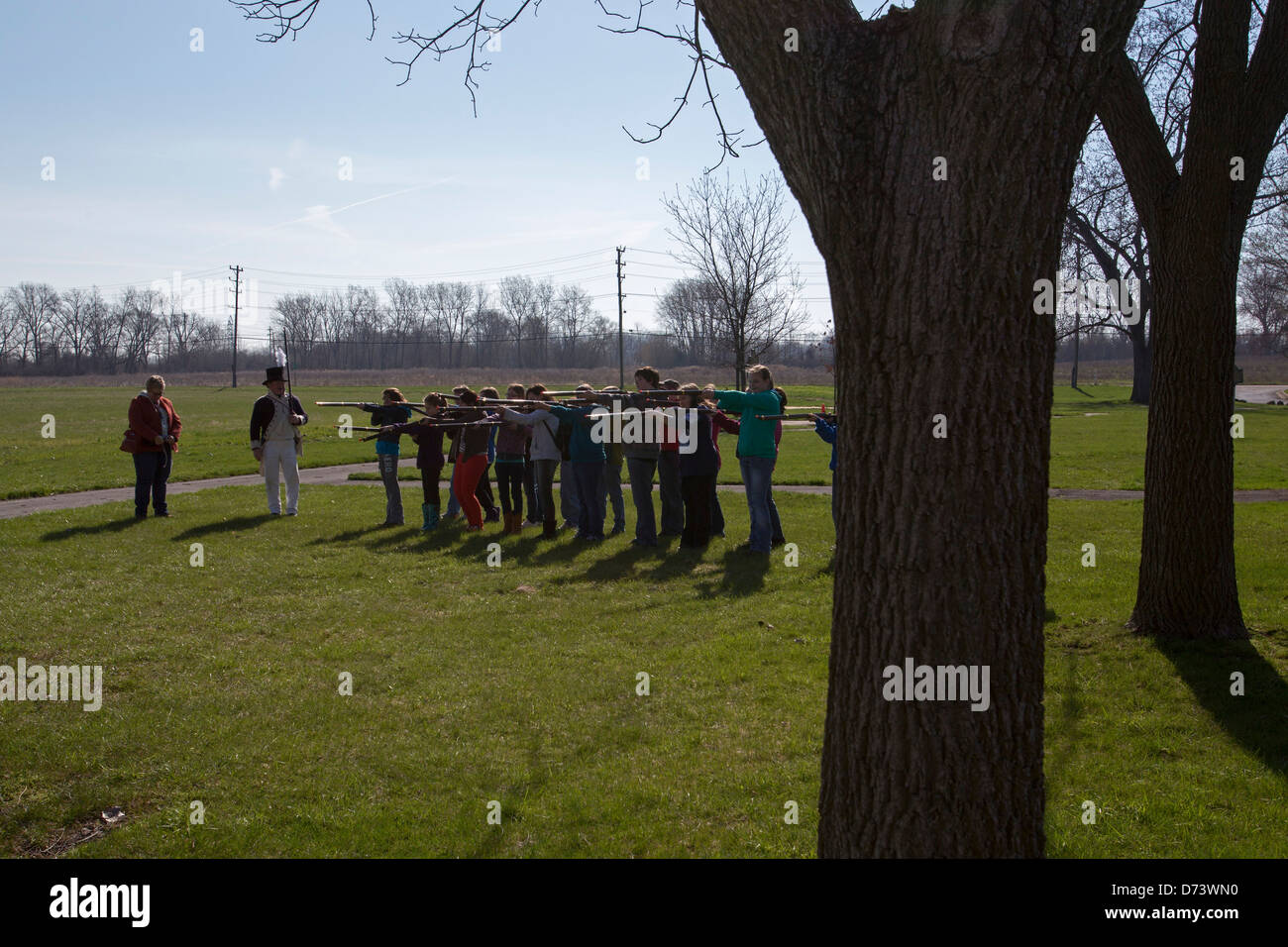 Fiume Raisin National Battlefield Park Foto Stock